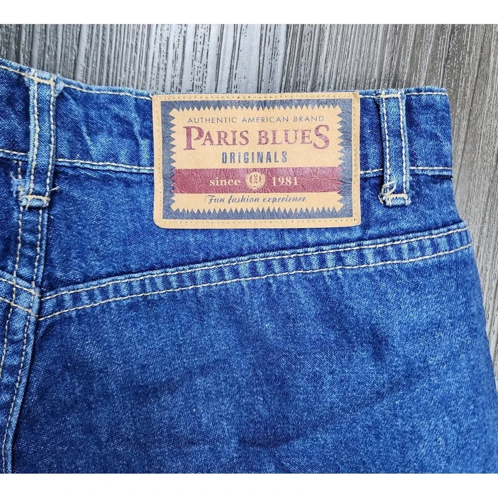 Paris Blues Originals Women's Size S Denim Cargo Shorts Blue Y2K 90s